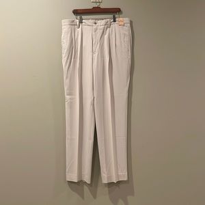 NWT Tommy Bahama Men's Pants 38 x 34 Grayston T1513 Beige Silk Rayon